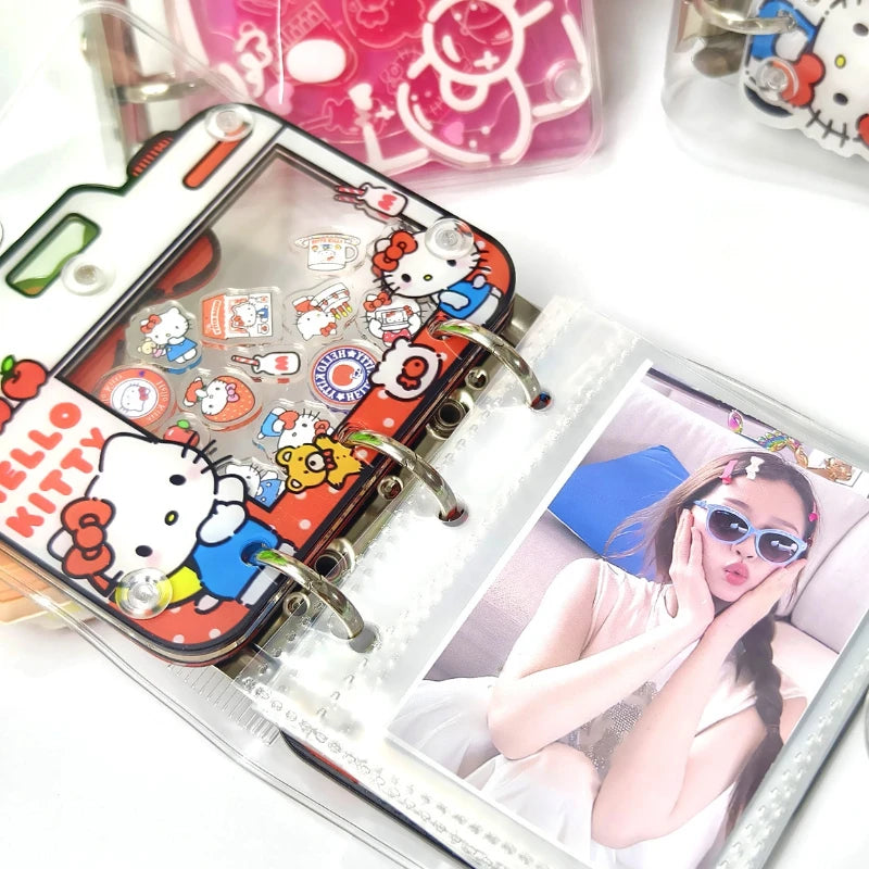 New Cute Kitten Folding Clip For 3-Inch Celebrity Card Album Diy Acrylic Album Creative Cartoon Animal A8 Album Christmas Gift