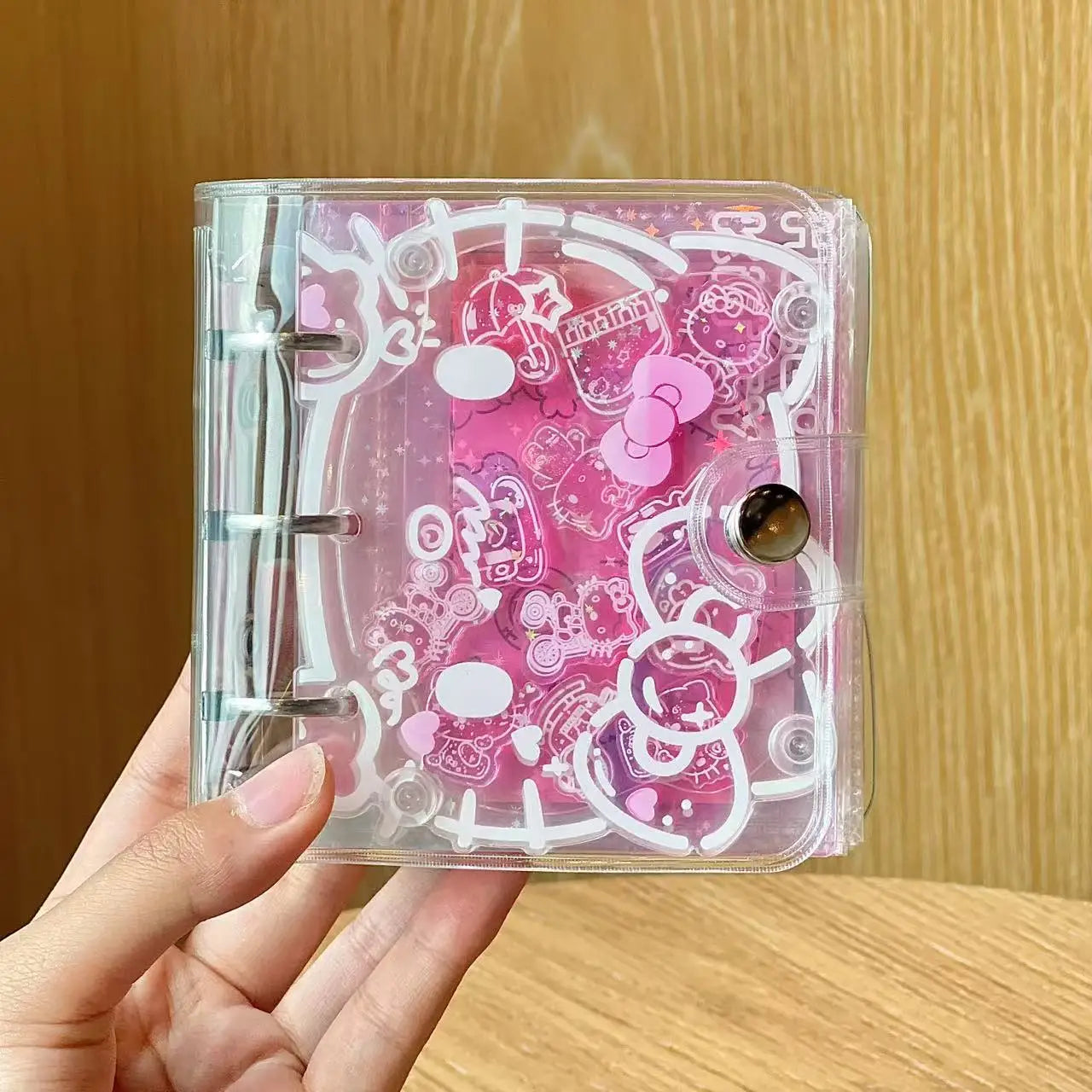 New Cute Kitten Folding Clip For 3-Inch Celebrity Card Album Diy Acrylic Album Creative Cartoon Animal A8 Album Christmas Gift