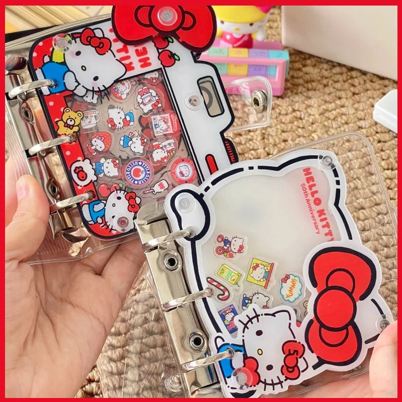 New Cute Kitten Folding Clip For 3-Inch Celebrity Card Album Diy Acrylic Album Creative Cartoon Animal A8 Album Christmas Gift